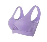 Generico Reggiseno Sportivo Donna Imbottito Sostegno Forte Elasticizzato Taglie Forti Senza Ferretto Push Up per Yoga Vogatore Golf Palestra Fitness Corsa