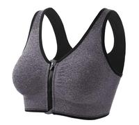 Generico Reggiseno Sportivo Donna Sexy da Scollo a V Bustino Traspirante con Supporto Medio Top vestibilità Regular Morbido Regolabile Reggiseni Copertura Totale