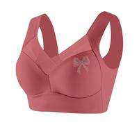 Generico Reggiseno Sportivo Donna Stretch Leggero Reggiseni Base Comfort Intimo con Scollatura a V Brassiere Palestra Triangolo Copertura Totale