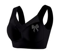 Generico Reggiseno Sportivo Donna Stretch Leggero Reggiseni Base Comfort Intimo con Scollatura a V Brassiere Palestra Triangolo Copertura Totale