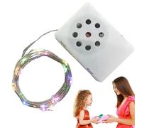 Generico Registra messaggi Voce - Registratore di messaggi vocali di Compleanno | Decorazioni per Feste di luci a Corde a LED per papà Figlia Figlio Moglie Marito Amici