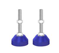 Generico Regolatore Per Piedini Di Mobili, Piedini Regolabili in Acciaio Inossidabile E Nylon Blu, Cuscinetti Di Supporto, Adatti A Diversi Dispositivi E Scenari (D40*M6*30mm,2PCS)