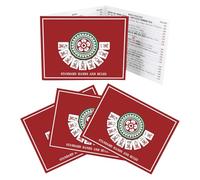 Generico Regole Del Mahjong,4 Pezzi Istruzioni Per Il Gioco Da Tavolo Degli Stati Uniti - Carta Impermeabile Tabellino Punteggi Mahjong - Per Uomini, Donne, Famiglia, Amici, Festa, Vacanza, Interno