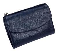 Generico Relevantk Wallet, Joyfullygo Wallet, Unisex Pebble Leather Wallets, Women's 5.3in Short Billfolds, Soft Unisex Wallets Coin Card Holder for Women, Anti-Theft Organizers (Dark Blue)