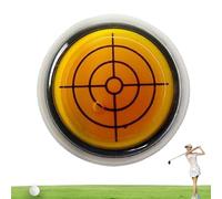 Generico Reliablevalidity Golf Ball Marker, Golf Trainer-Golf Ball Marker Round cap Clip Mark with Level Function, for Man Woman, Attaches Easily Line Marker Tool Accessories (Orange)