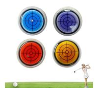Generico Reliablevalidity Golf Ball Marker, Golf Trainer-Golf Ball Marker Round cap Clip Mark with Level Function, for Man Woman, Attaches Easily Line Marker Tool Accessories (4pc)