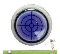 Generico Reliablevalidity Golf Ball Marker, Golf Trainer-Golf Ball Marker Round cap Clip Mark with Level Function, for Man Woman, Attaches Easily Line Marker Tool Accessories (Purple)