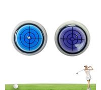 Generico Reliablevalidity Golf Ball Marker, Golf Trainer-Golf Ball Marker Round cap Clip Mark with Level Function, for Man Woman, Attaches Easily Line Marker Tool Accessories (2pc B)