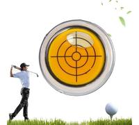 Generico Reliablevalidity Golf Ball Marker, Golf Trainer-Golf Ball Marker Round Cap Clip Mark with Level Function, Balls Markers with Hat Clip, for Men, Women (Yellow)