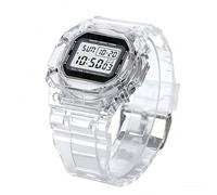 Generico Relojes Deporte Digital Para Mujer - Transparente 23x4,4cm | Unisex LED Light Digital Watches With Date Display, Water Resistant | Para Senderismo Ciclismo Natación Running Fitness