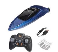 Generico Remote Control Boat for Kids - Electric Racing Toy Speedboat | Rechargeable Battery Powered ABS Hull, 2.4GHz Wireless Controller, Outdoor Water Pool Lake Playtime Toy High Speed Water