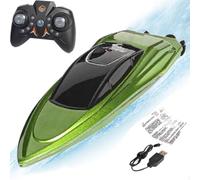 Generico Remote Control Boat for Kids - Electric Racing Toy Speedboat | Rechargeable Battery Powered ABS Hull, 2.4GHz Wireless Controller, Outdoor Water Pool Lake Playtime Toy High Speed Water