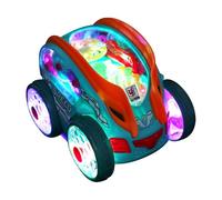 Generico Remote Control Car, 360 Degree Rotating Light Up, 6.18x4.72x4.61 Inch RC Vehicle with Music & Small Rechargeable, Toy Auto for Kids Boys, Colorful Flashing Lights to Indoor Outdoor