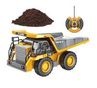 Generico Remote Control Dump Truck - 14 Inch RC Construction Vehicle | Remote Control Dump Truck - 8-Channel Excavator Set with Realistic Lights and Sounds, Ideal for Birthday Gifťs