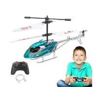 Generico Remote Control Helicopter for Kids, ABS Airplane Toy with 1-Key Takeoff/Landing, Rechargeable, Stable Flight & Easy Control, Children, 16.2x6.3x37.5 cm