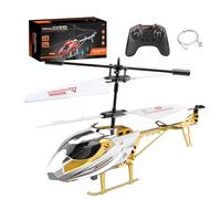 Generico Remote Control Helicopter for Kids, ABS Airplane Toy with 1-Key Takeoff/Landing, Rechargeable, Stable Flight & Easy Control, Children, 16.2x6.3x37.5 cm