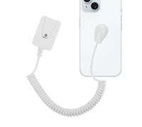 Generico Remote Control Holder - ABS 2.6cm, Magnetic Remote Tether, Extendable Spring Cord | Anti-Loss Remotes Clip For Bedside, Bedroom, Home Theatre, Setup, Easy Installation, Space Saving