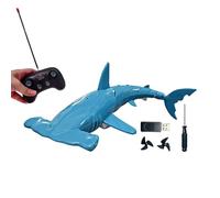 Generico Remote Control Shark Toy - ABS PP 2.4G | 38cm RC Shark | Waterproof Remote Control Submersible Toy | Interactive Pool Bath Toys For Girls Boys Age 6+ USB Rechargeable