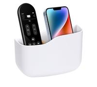 Generico Remote Holder Wall Mount,Self Adhesive Controller Organizer | Space-Saving Remote Control Secure Holder With Adjustable Divider - For Wall Phone Bedside Bedroom Living Room Headset Key