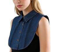 Generico Removable Neck Piece - Vintage Dickey Insert, Lace Button Front yokee, Fashion Addon | Ceremony Gala Engagement Bride Top Knit Pullover