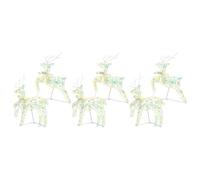 Generico Renne LED con 180 LED 6 PCS Multicolore Pet,Multicolore,3.72kg,3399387