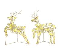 Generico Renne LED con 40 LED 2 PCS Bianco Caldo Pet,Bianco Caldo,1.24kg,42019142