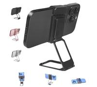 Generico Repertoireof/Statusun New Upgraded Back Clip Type 360° Folding Bracket, Back Clip Foldable Phone Holder, for All Types Smartphones, Adjustable, Foldable (1 Pcs*Black)