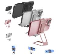 Generico Repertoireof/Statusun New Upgraded Back Clip Type 360° Folding Bracket, Back Clip Foldable Phone Holder, for All Types Smartphones, Adjustable, Foldable (3 Pcs*Mix)