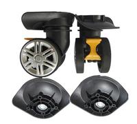 Generico Replacement Luggage Wheels For Suitcases Repair Ha Ruote di Ricambio A19 per Valigia, 1 Coppia Rotelle Girevoli per Trolley e Bagagli da Viaggio(Brake Wheel)