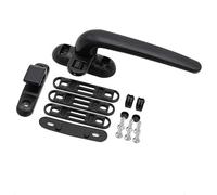 Generico Replacement Window Handles for Upvc Windows, Gestione Della Ruota Durevole Finestra A Destra/Sinistra Con Serratura Hardware Porta Scorrevole(Black,Right)