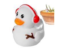 Genérico Resin Ducks, Desk Decor Animals Figures For Party, Mini Christmas Resin Ducks, Bathroom Garden Classroom Cake Decoration Apartment Hotel