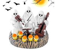 Generico Resin Ghost Statue - Cute Spooky Seasonal Tabletop Centerpiece