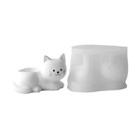 Generico Resin Mould | Cat Planter Vase Cactus Silicone Molds | Siliconee Cement Plaster Clay Craft Moulds for DIY Home Party Arts Crafts Family Friend Flower Pot Pen Holder