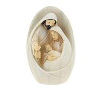Generico Resin Nativity Scene - Holy Family Christmas Statue, Religious Figurine | Ideal for Holiday Décor, Christian Home Display, Church Decorations, and Christmas Celebrations