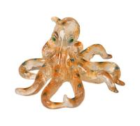 Generico Resin Octopus Figurine, 3.54x1.57inch Realistic Animal Sculpture for Decorative Display, Artistic Marine Creature Figurine, Coastal Themed Home Accent for Living Room, Bedroom, Garden