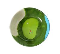 Generico Resin Serving Bowl With Golf Course Motif, Hand Painted Golf Snack Bowl | Kitchen Chip Snack Fruit Bowls For Chip Cereal Fruit Food Party Picnic Travel Camping Sport Events Offices