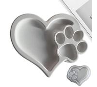 Generico Resina A Forma di - in Silicone, per Colata | Stampo Epossidico con Stampa di A Forma di Cuore per La Realizzazione di Ciondoli, Stampo in Silicone Flessibile per col