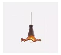 Generico Restaurant Retro Amber Glass Lampshade LED Pendant Light