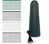 Generico Rete Balcone Protettiva in plastica per Ringhiera Cancelli e Recinzione Decorativa per Giardino Anticaduta Protezione Bambini e Animali con 100 Fascette in Omaggio (h1x5mt, Verde)