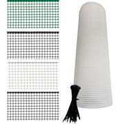 Generico Rete Balcone Protettiva in plastica per Ringhiera Cancelli e Recinzione Decorativa per Giardino Anticaduta Protezione Bambini e Animali con 100 Fascette in Omaggio (h1x25mt, Bianco)