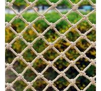 Generico Rete da Arrampicata in Corda di Canapa per Bambini, per Giochi al Chiuso e all'aperto, Rete in Iuta 2x2 m (7x7 Piedi), Rete di Sicurezza per Parco Giochi, per Scale e Decorazione di balconi,