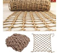 Generico Rete da Arrampicata per carichi Pesanti 10x10FT - Rete di Sicurezza in Nylon per Esterni per Case sugli Alberi, Camion, rimorchi e parchi Giochi, Diametro della Corda di 1 cm, Rete per altal