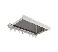 Generico Rete Di Asciugatura Retrattile For Balcone, Stendibiancheria Estensibile For Interni Ed Esterni, Stendibiancheria Pieghevole For Piccoli Spazi(White,S)