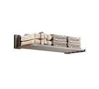 Generico Rete Di Asciugatura Retrattile For Balcone, Stendibiancheria Estensibile For Interni Ed Esterni, Stendibiancheria Pieghevole For Piccoli Spazi(Black,48x15.5x8.1cm)