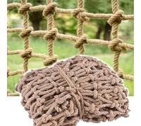 Generico Rete di Corda di Iuta e Canapa Resistente per Sicurezza e Decorazione, Scala di Corda per Bambini e Animali Domestici, Versatile Protezione per ringhiere di Recinzione per Scale e parchi Gio