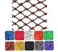 Generico Rete di Sicurezza, Rete da Arrampicata, Rete in Corda di Nylon per Animali Domestici - Barriera di Sicurezza Resistente di Colore Marrone per Bagagliaio e finestrini dell'auto, Ideale per la