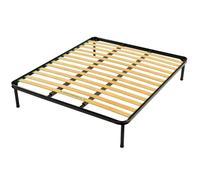 Generico Rete Letto Matrimoniale 160x190 cm - Ortopedica e Resistente - Doghe in Legno Multistrato, Telaio in Ferro Robusto - Made in Italy, Qualità 100% Italiana
