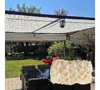 Generico Rete Mimetica da Caccia Beige 2x3m 2x4m 3x3m 3x4m 4x6m Rete Ombreggiante Giardino,210D Tessuto Oxford (90-100g/㎡) Rete Militare,per Giardino,Decorazione,Beige-5x7m(16.4x23ft)
