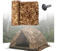 Generico Rete Mimetica in Tessuto Oxford 150D, Reticolato da Camuffamento Ultra Resistente all'Usura, Rete Ombreggiante Protezione Solare per Uso Professionale E Domestico(W4xH7.5m)