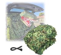 Generico Rete Mimetica Militare Rinforzata 2x3.0m 4x9m 5x6m 6x10m Reticolato da Camuffamento per Caccia Telo Ombreggiante per Nascondiglio E Decorazione Paesaggistica Feste A Tema(W1.5xH7.5m)